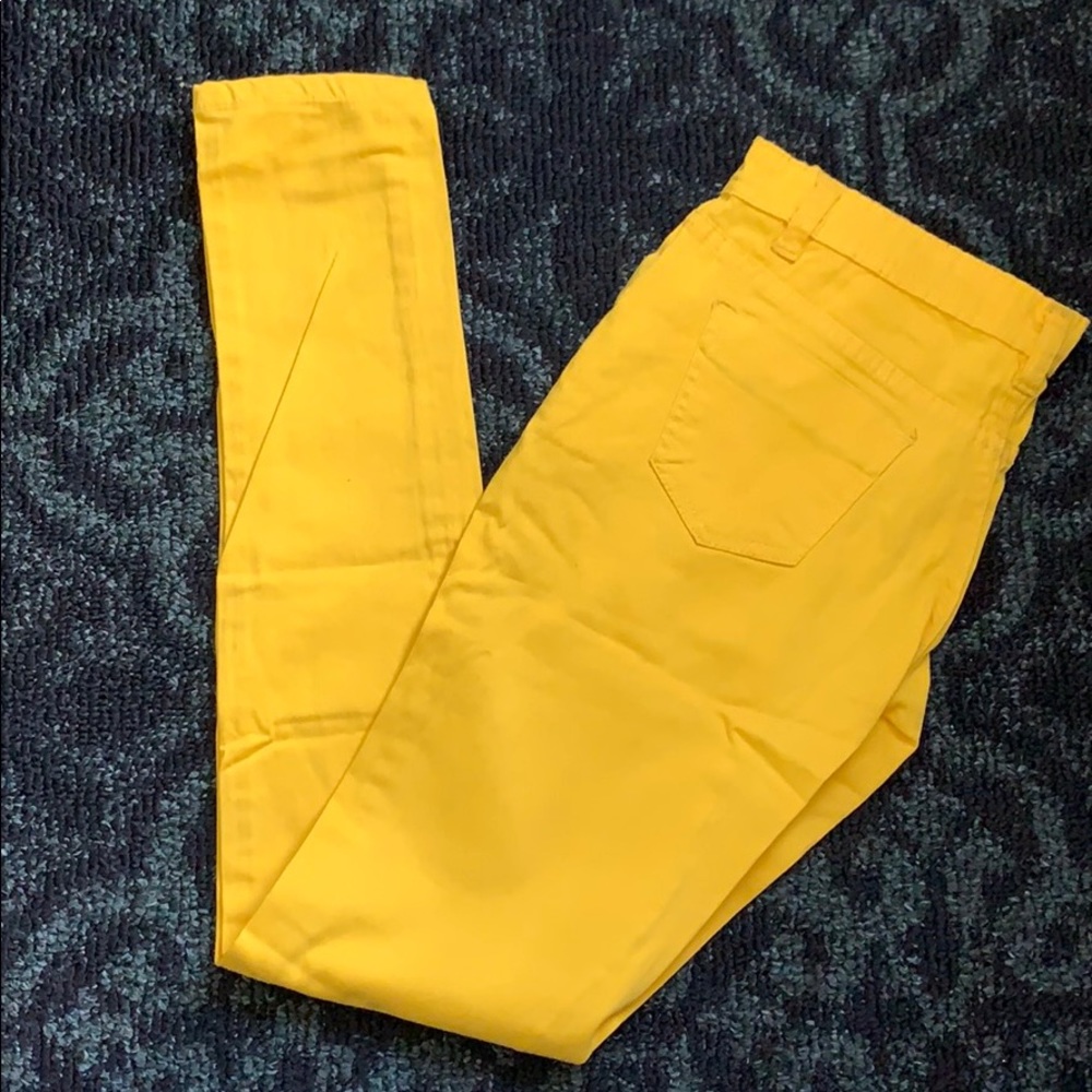 Yellow cotton pant